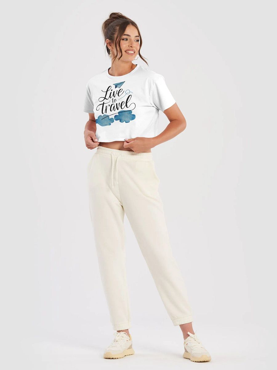 Live to Travel Crop Top (Female) product image (5)