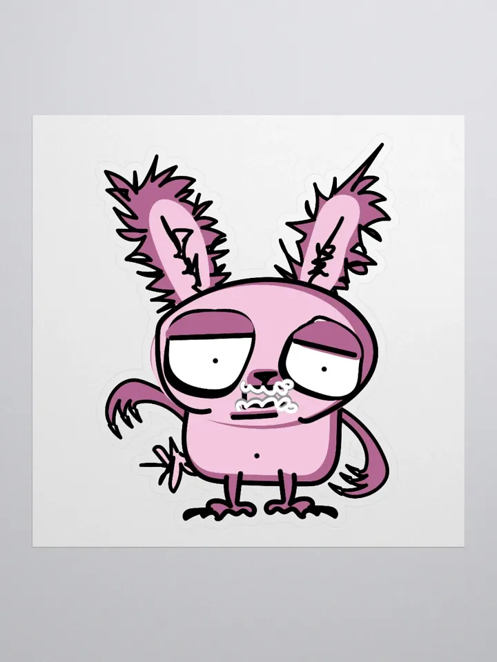 Cuddly Rabid Bunny Sticker product image (2)