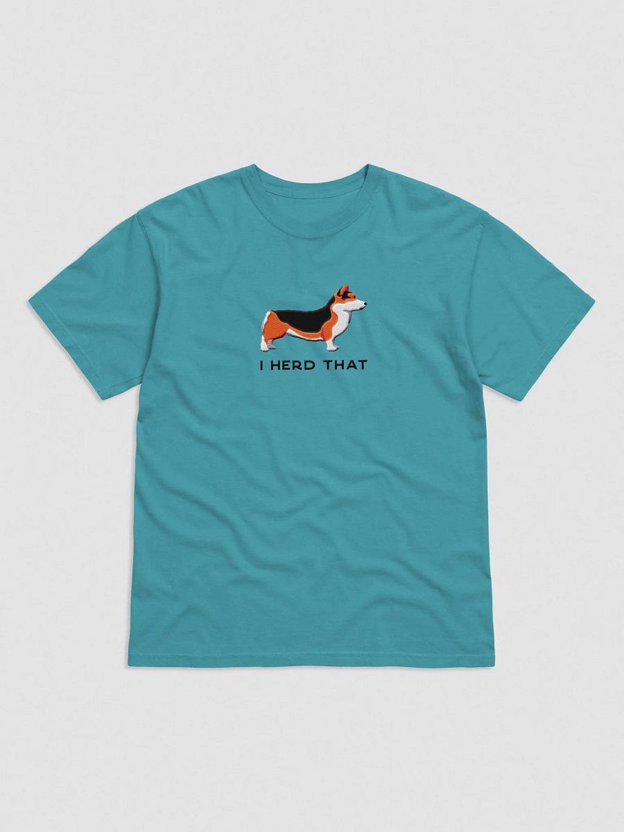 I Herd That T-Shirt(Embroidered) of a Pembroke Welsh Corgi(Tricolor) product image (4)