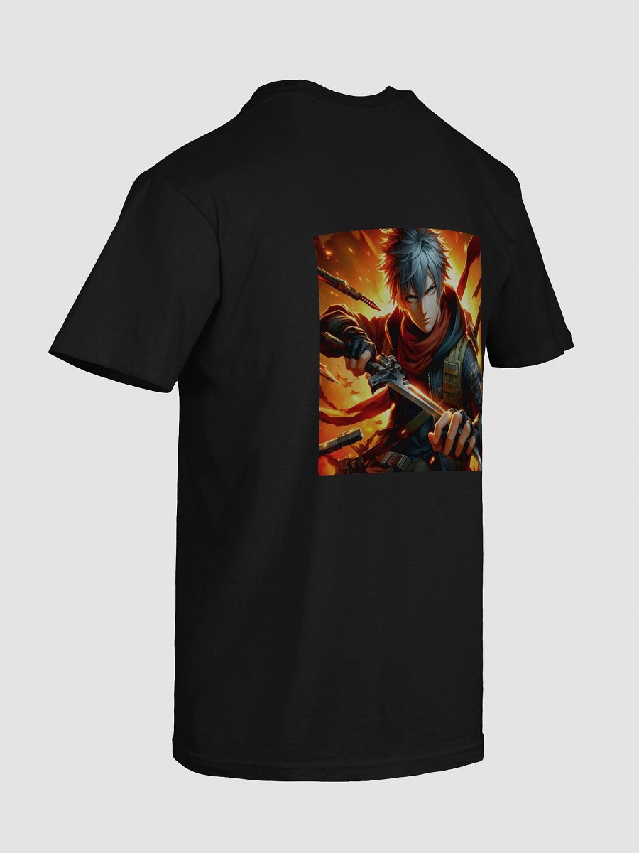 Fiery Warrior Anime-Style T-Shirt product image (10)