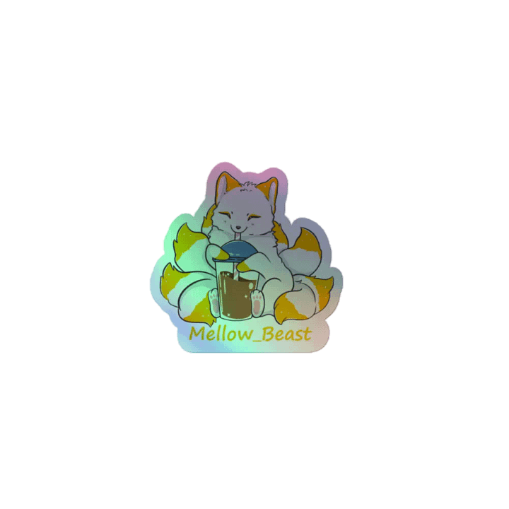 Orange Holograph Sticker product image (1)