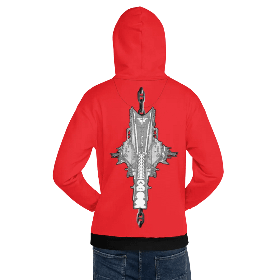 Red Foss double tug Sketch Hoodie product image (10)