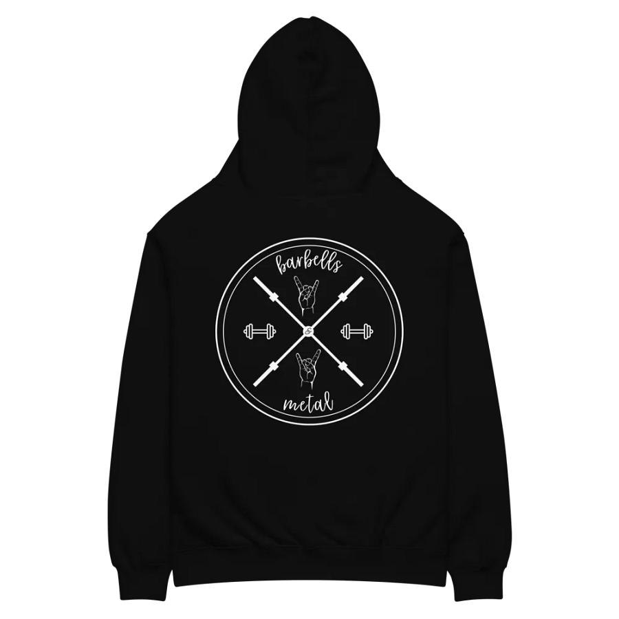 Barbells & Metal X Emblem Unisex Hoodie product image (2)