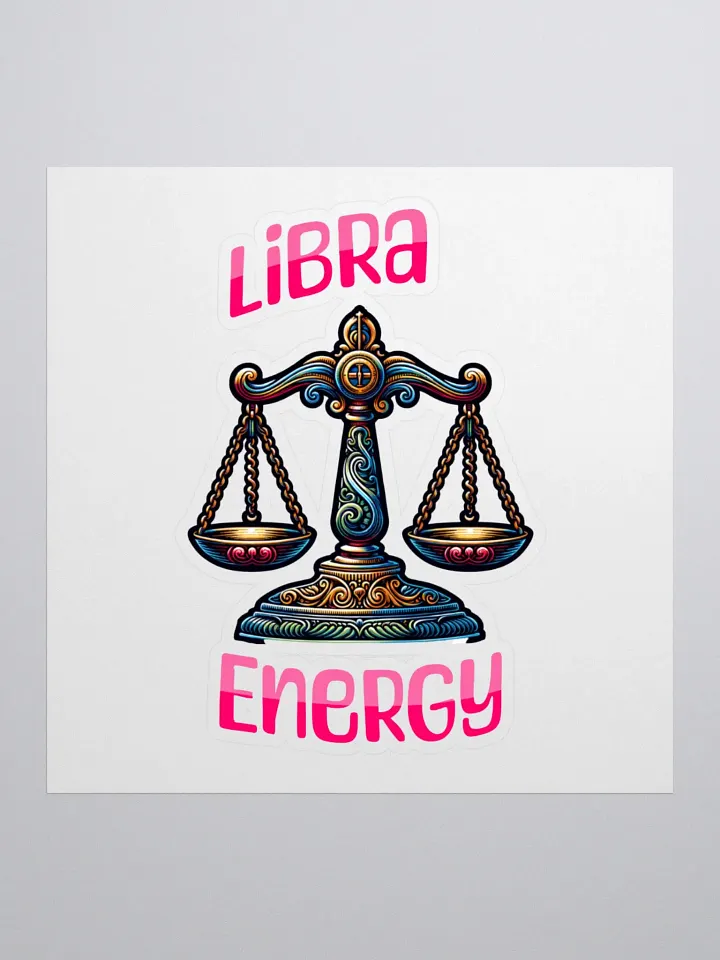 Zodiac Sign Libra Energy Sticker product image (1)