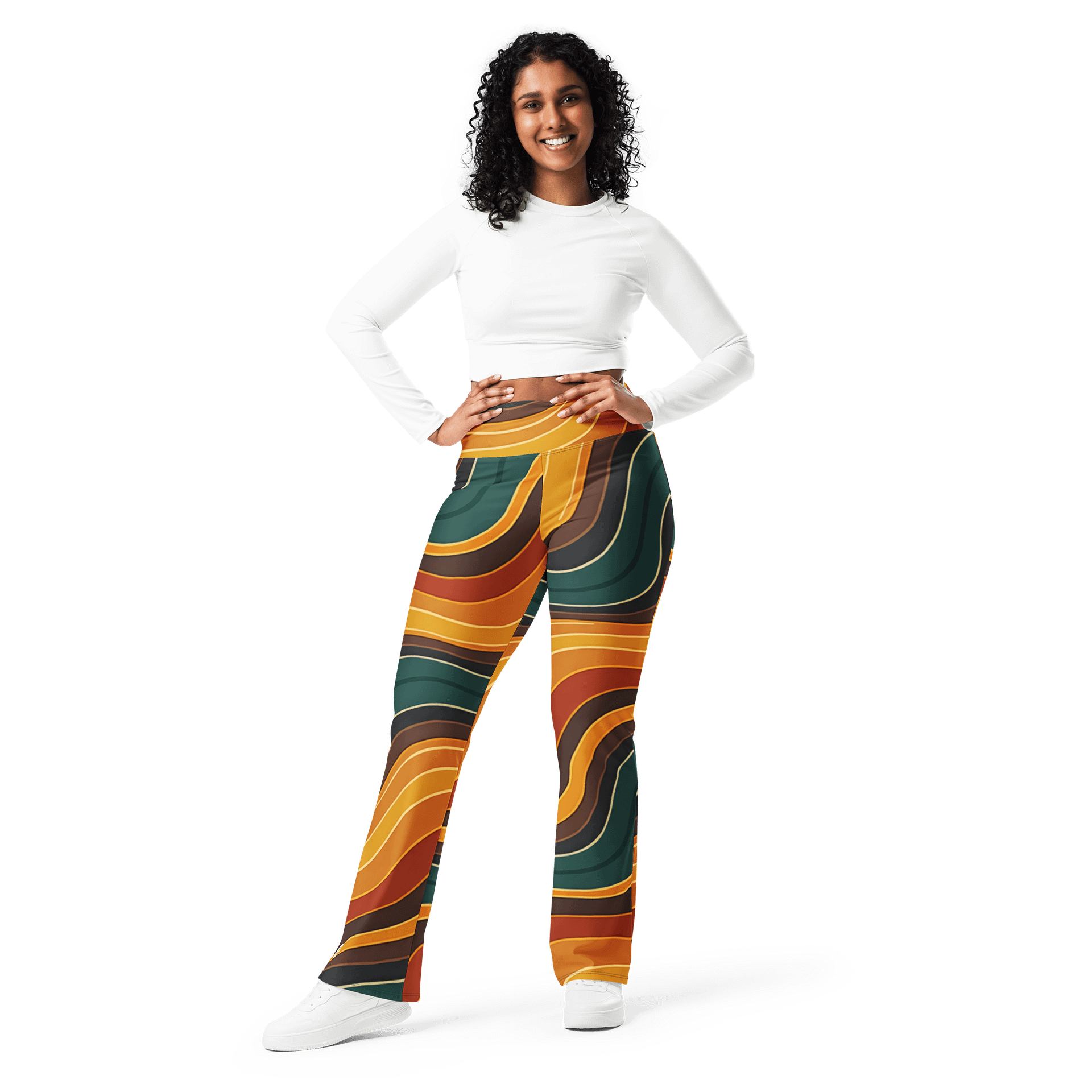 Barry Grady 'Flowing Waves' Flare Leggings product image (10)