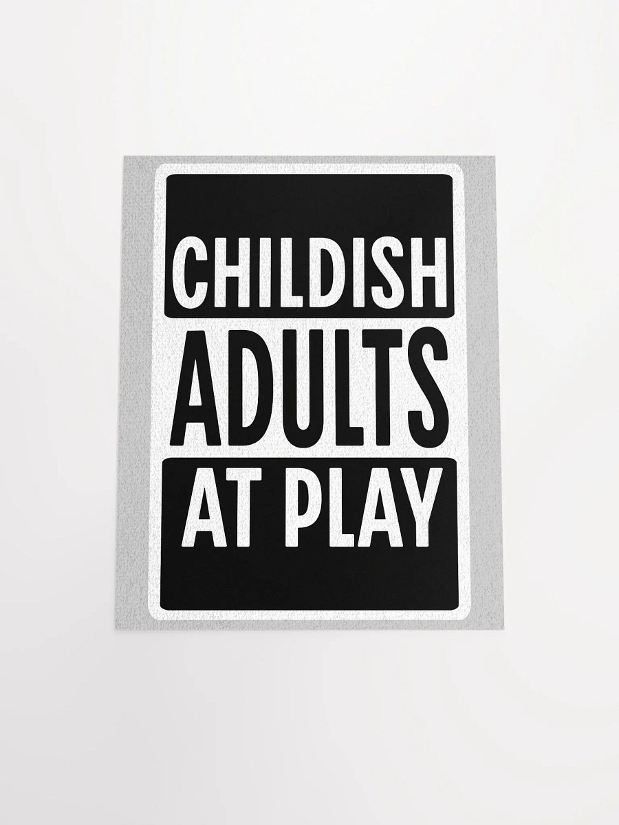 Parental Advisory Sign Board Game Room Poster - 11