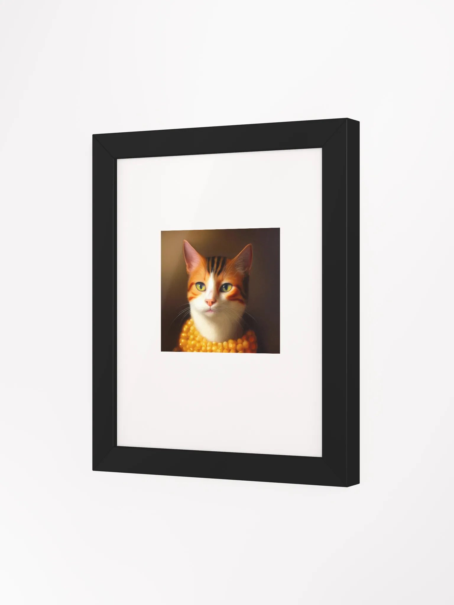 Striped Feline Charm Matte Artprint product image (14)