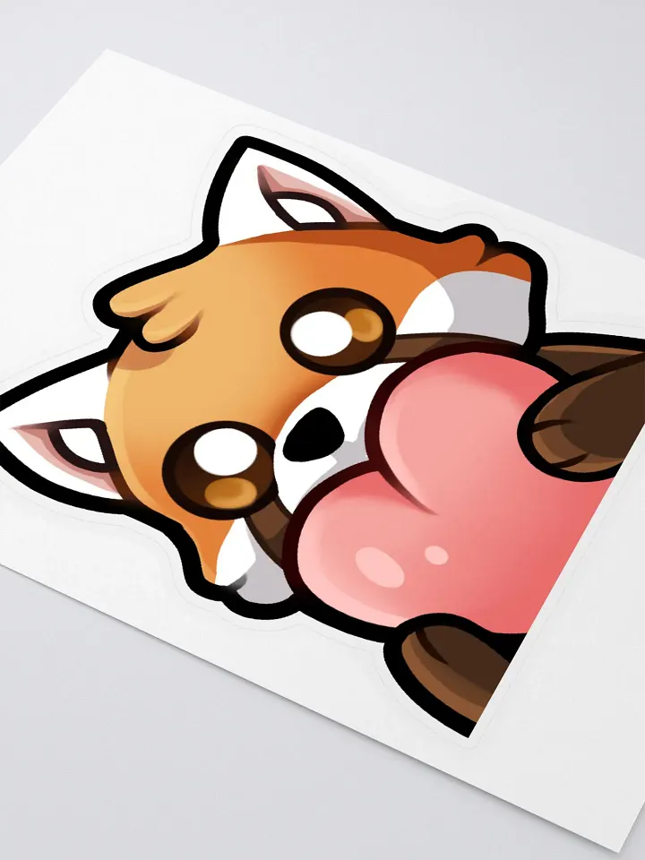 Red Panda Heart Sticker Sheet product image (2)