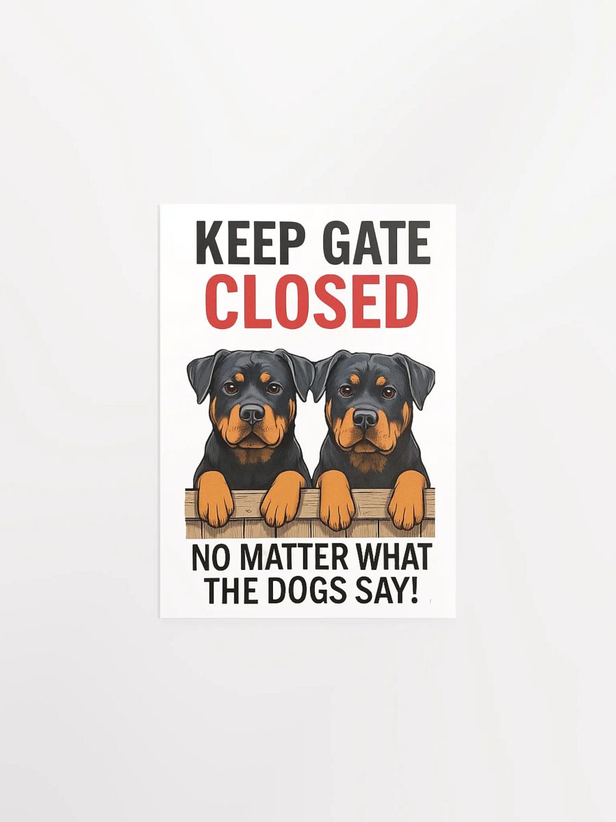 Rottweilers - Keep Gate Closed product image (3)