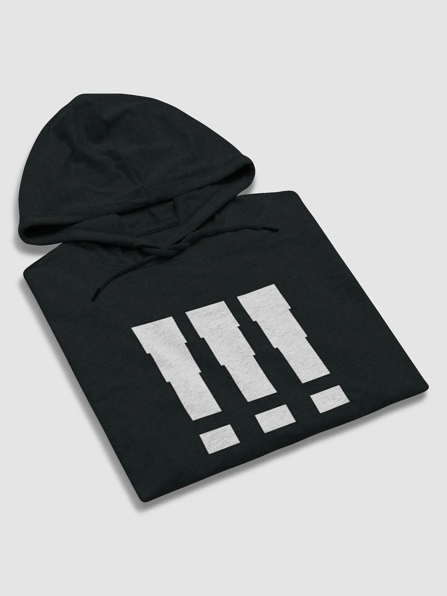 !!! | Black/White Lightweight Hoodie product image (6)
