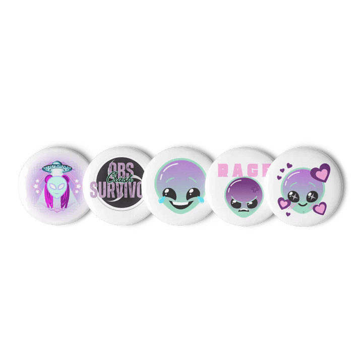 SpaceyAlienbb Button/Pin Set product image (1)