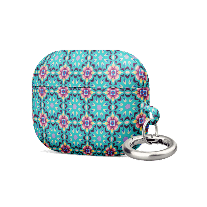 Aqua Geometric Pattern AirPods® Case product image (9)
