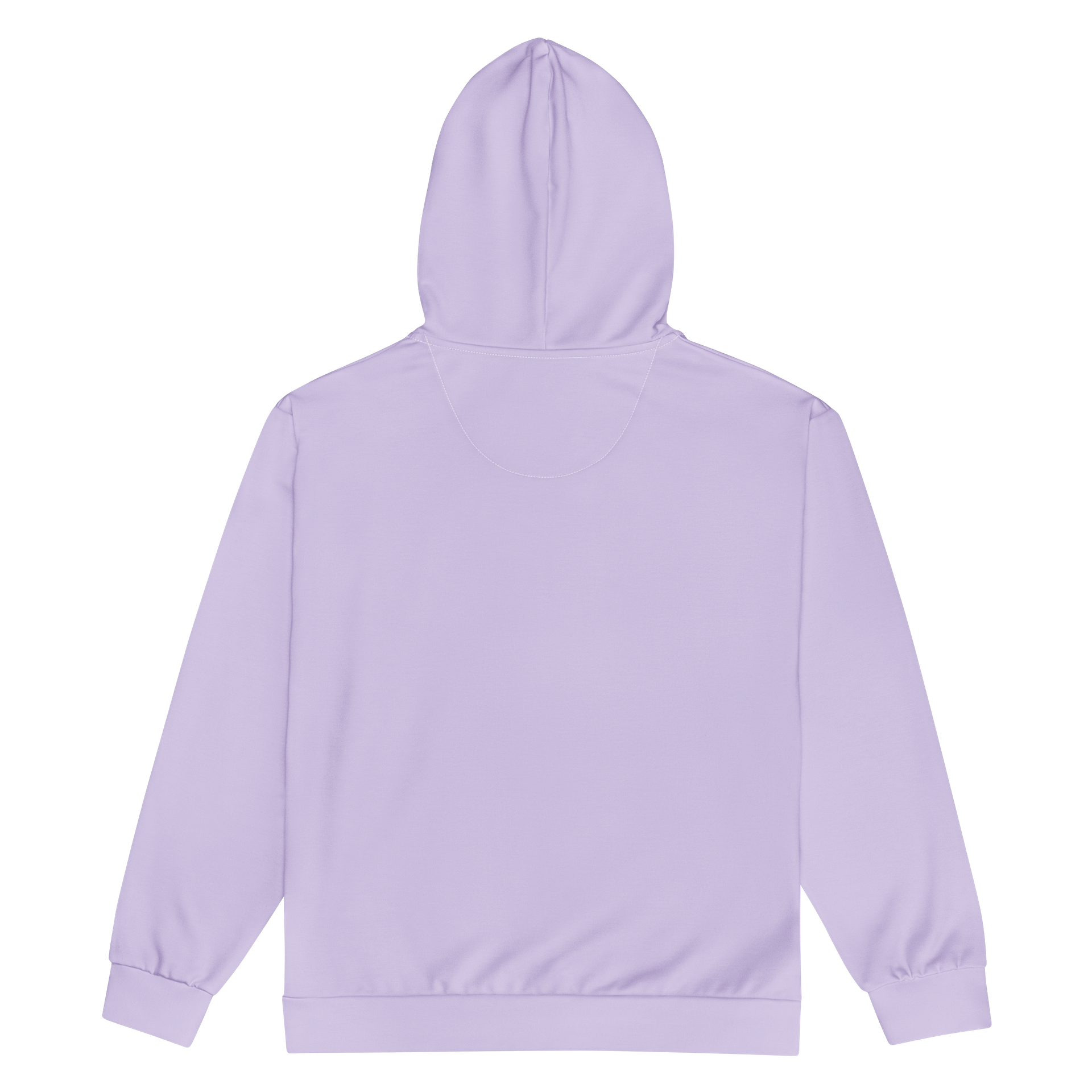 Soft Lilac Solid Color Eco Friendly Unisex Zip Hoodie product image (2)
