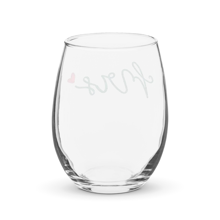 Mrs. Heart Stemless Wine Glass product image (2)