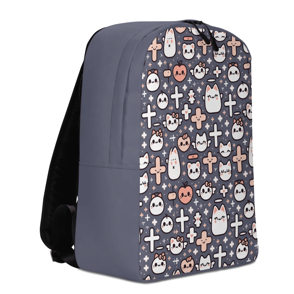 Cats and Crosses Minimalist Backpack product image (7)