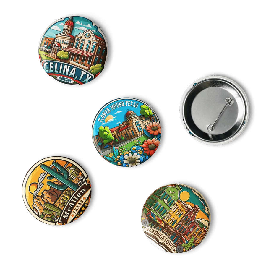 Texas Towns & Landscapes - Set Of 5 Pins product image (10)