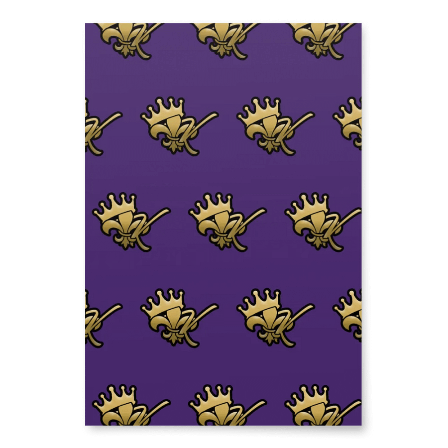 Kreole King Wrapping Paper (Purple) product image (1)