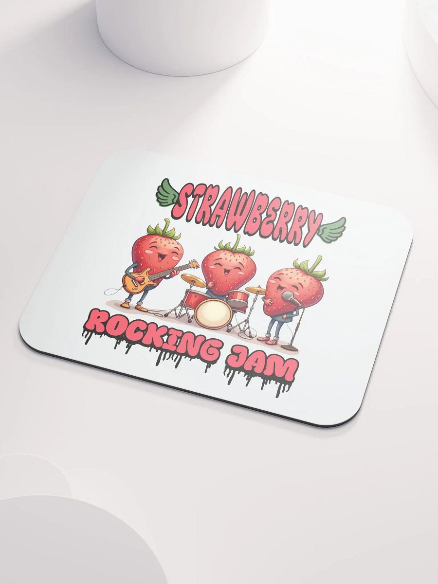 Strawberry Rocking Jam Band Mouse Pad product image (3)