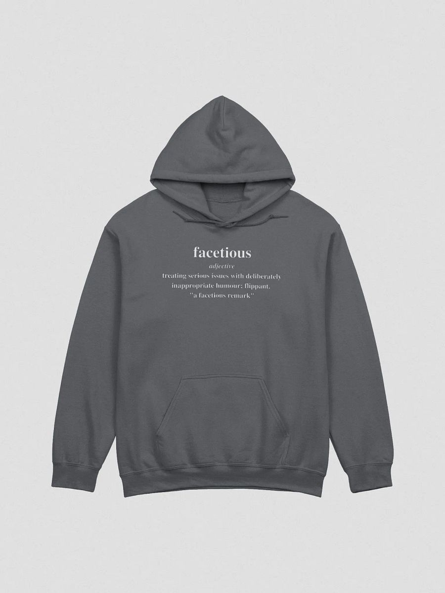Facetious Hoodie (White Text) product image (1)