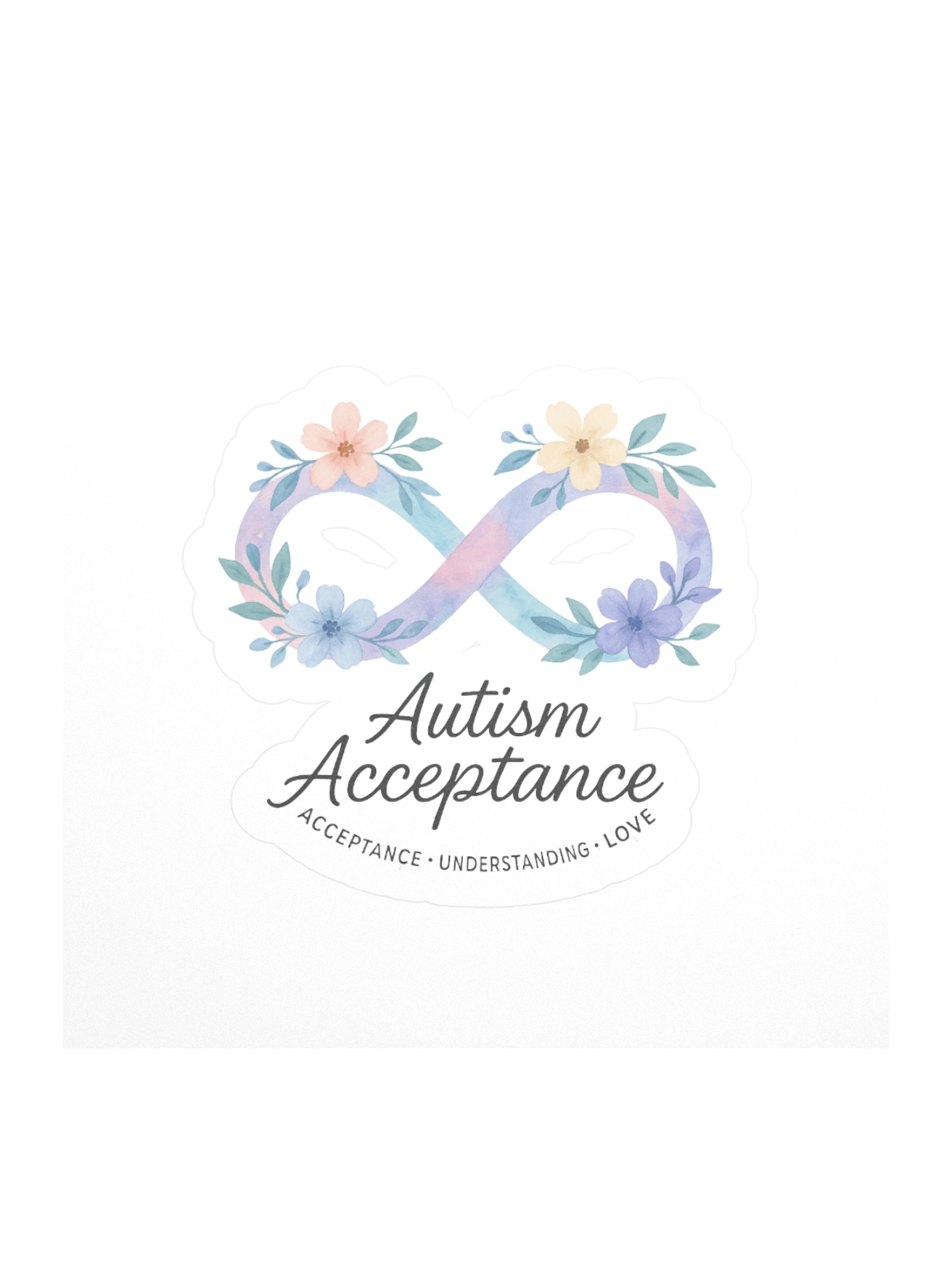 Infinity Blossoms Autism Acceptance Stickers product image (3)