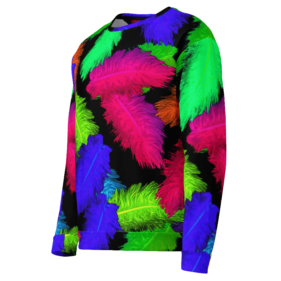Abstract Feathers Pattern Unisex Sweatshirt product image (5)