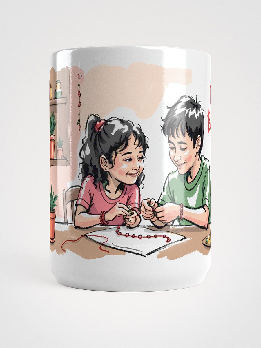 Traditional Raksha Bandhan: Sister’s Love in Art Glossy Mug product image (5)