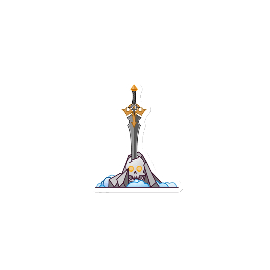 Sword in the Skull - Argent Variation - Magnet product image (1)