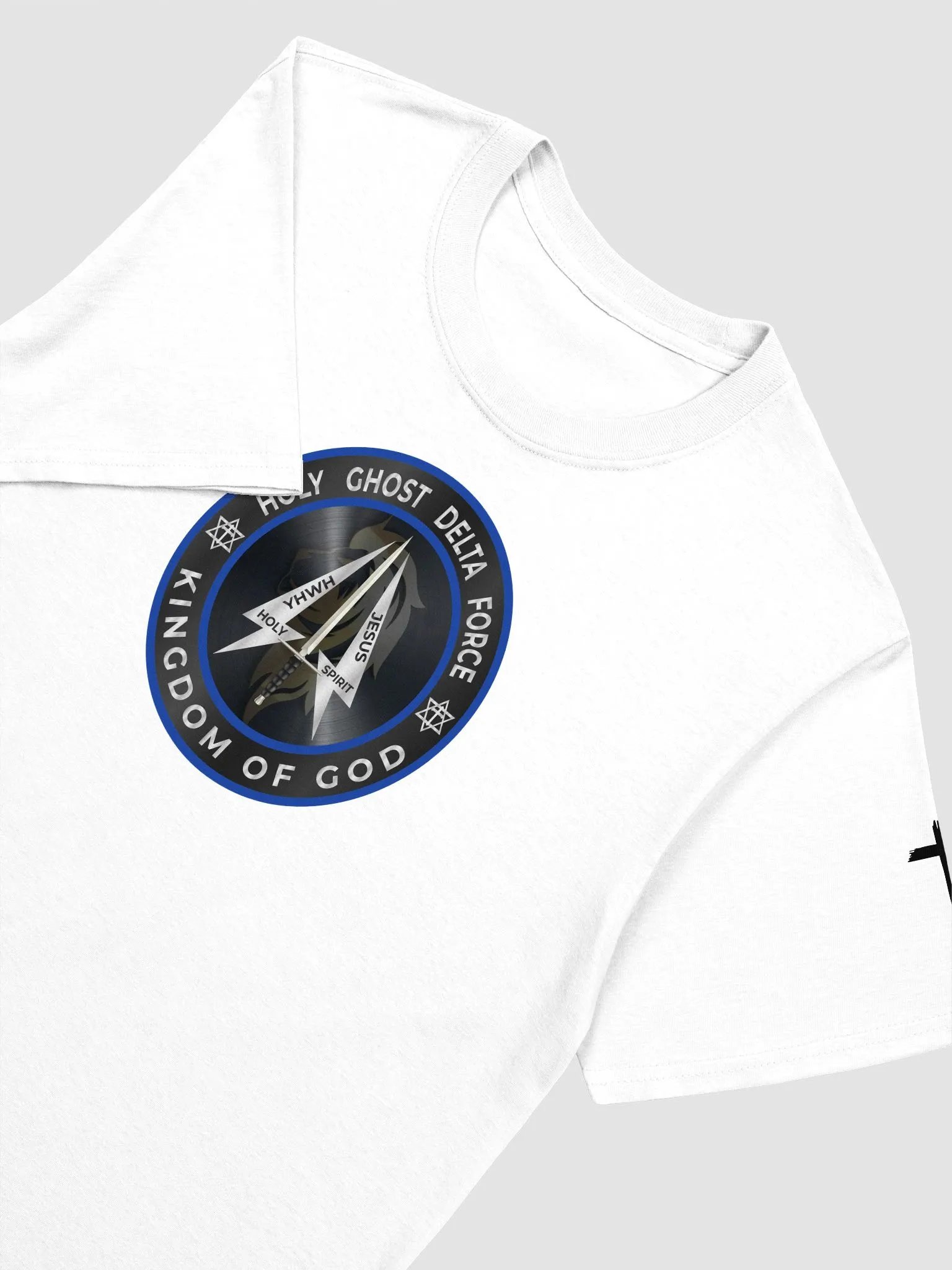HGDF White Tee with cross on sleeve product image (3)