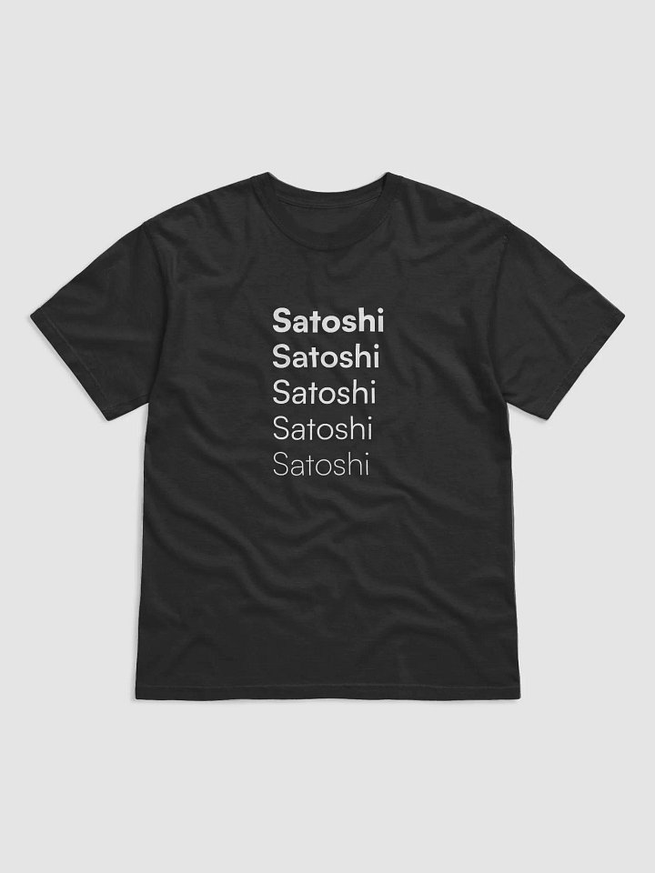 Satoshi T-shirt (Dark Mode) product image (1)