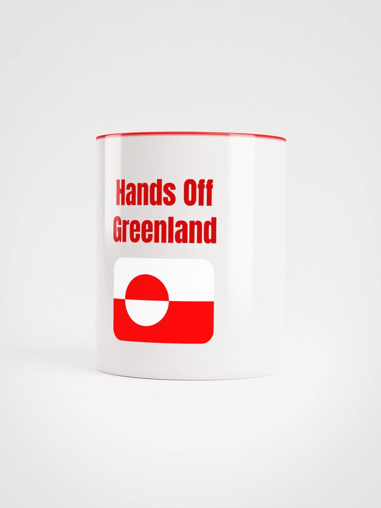 Bold Greenland Flag Ceramic Mug product image (1)