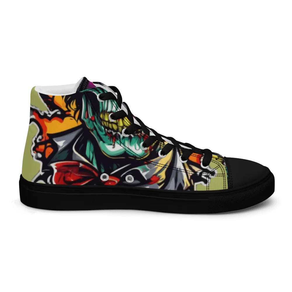 Halloween Glowing Eyes Skeleton High Tops product image (9)