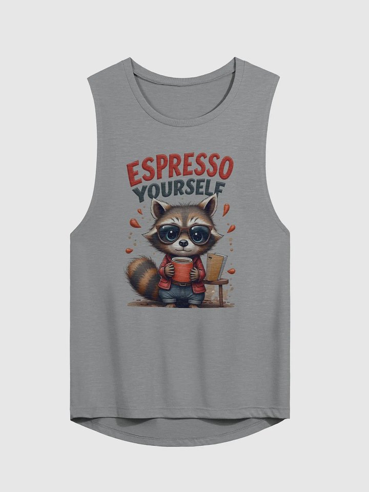 Raccoon Espresso Vibes Muscle Tank product image (5)