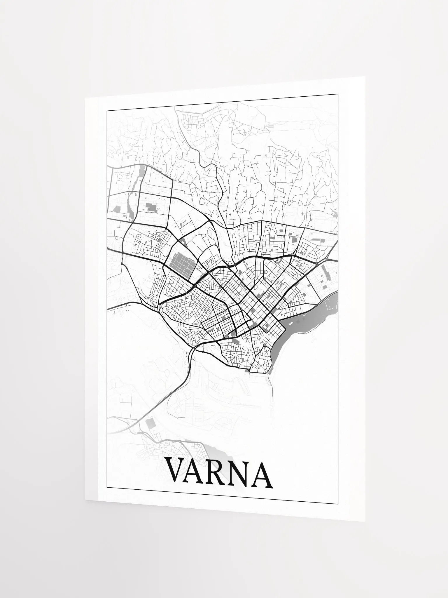 Varna, Bulgaria, city map print product image (9)