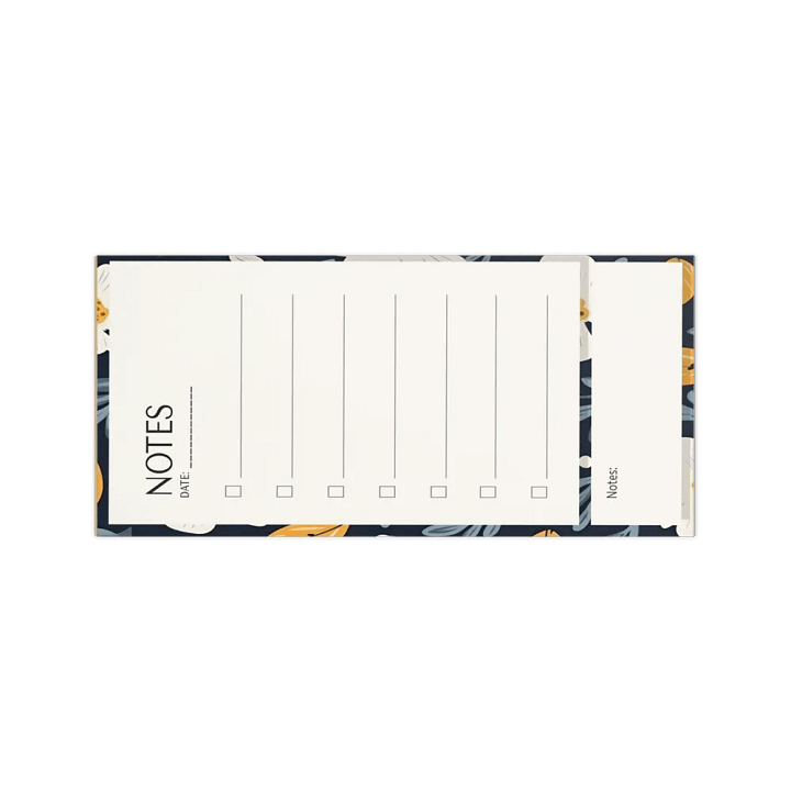 Floral Checklist Notepad product image (1)