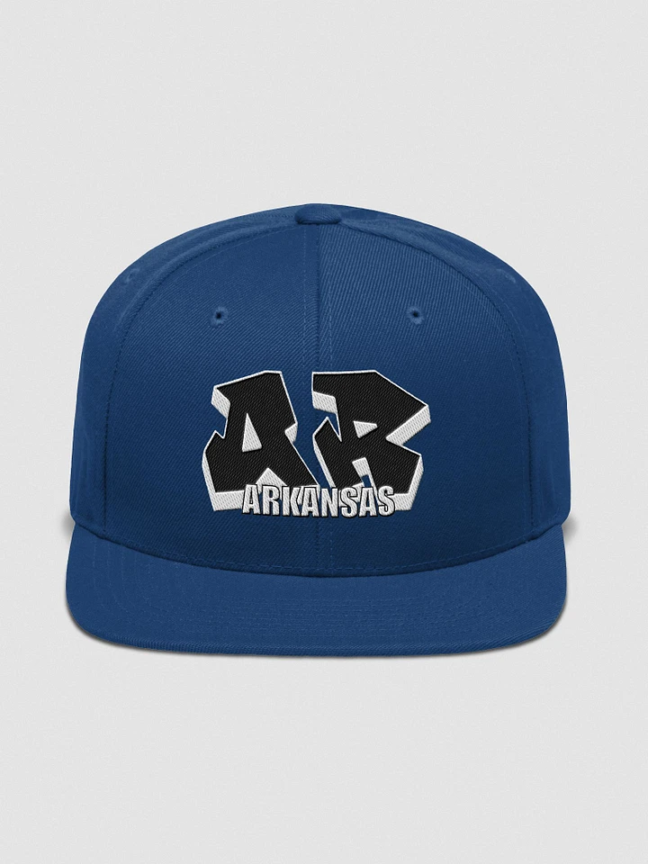 ARKANSAS, AR, Graffiti, Yupoong Wool Blend Snapback Hat product image (1)