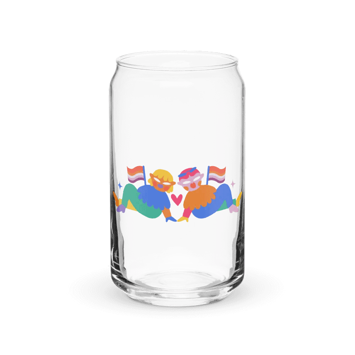 Lesbian Love Flags Glass product image (2)