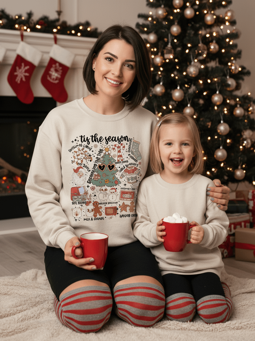 Women Sweatshirt Fall Winter Autumn Merry Christmas Santa Claus product image (1)