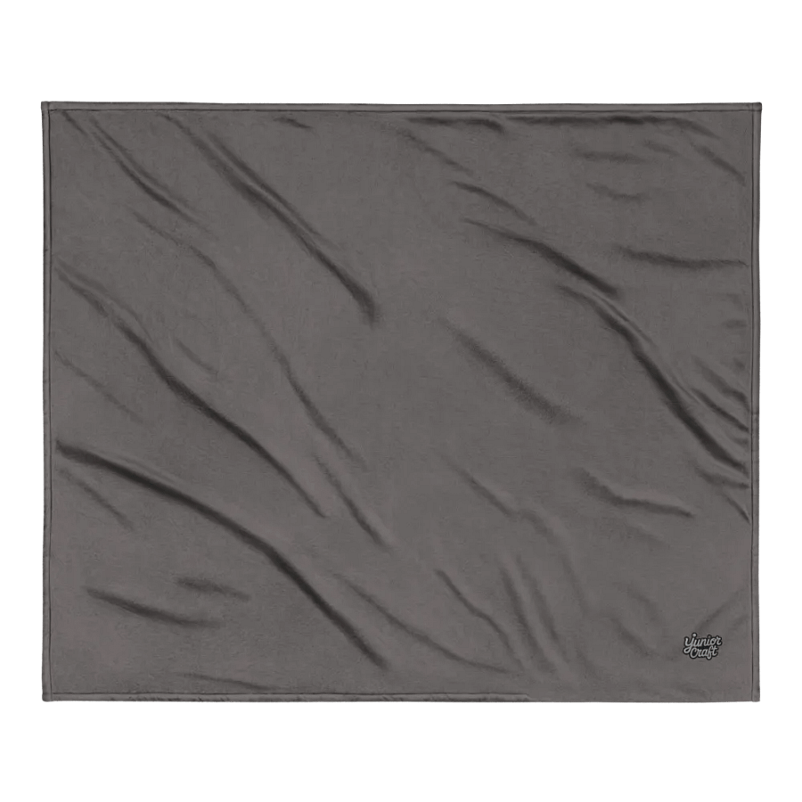 manta gris con las iniciales de Yjuniorcraft product image (2)