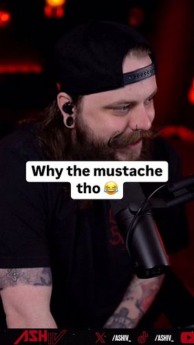 Coulda picked 50 other things tbh #mustache #hater #justchatting #funny #clips #podcast #comedy