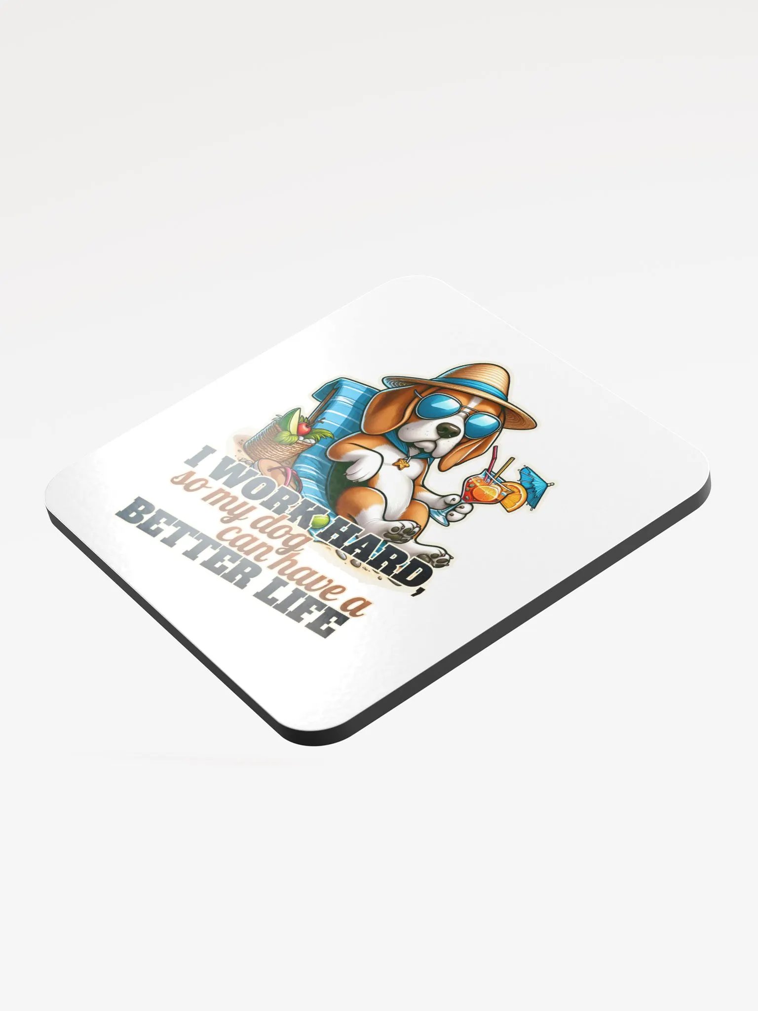 Work Hard - Beagle Beach - Coaster product image (3)