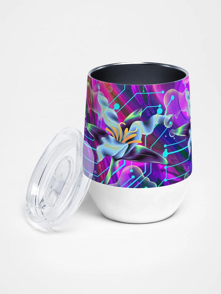 luminous pink meta-magic wine tumbler for the sparkling genz entertainers product image (2)