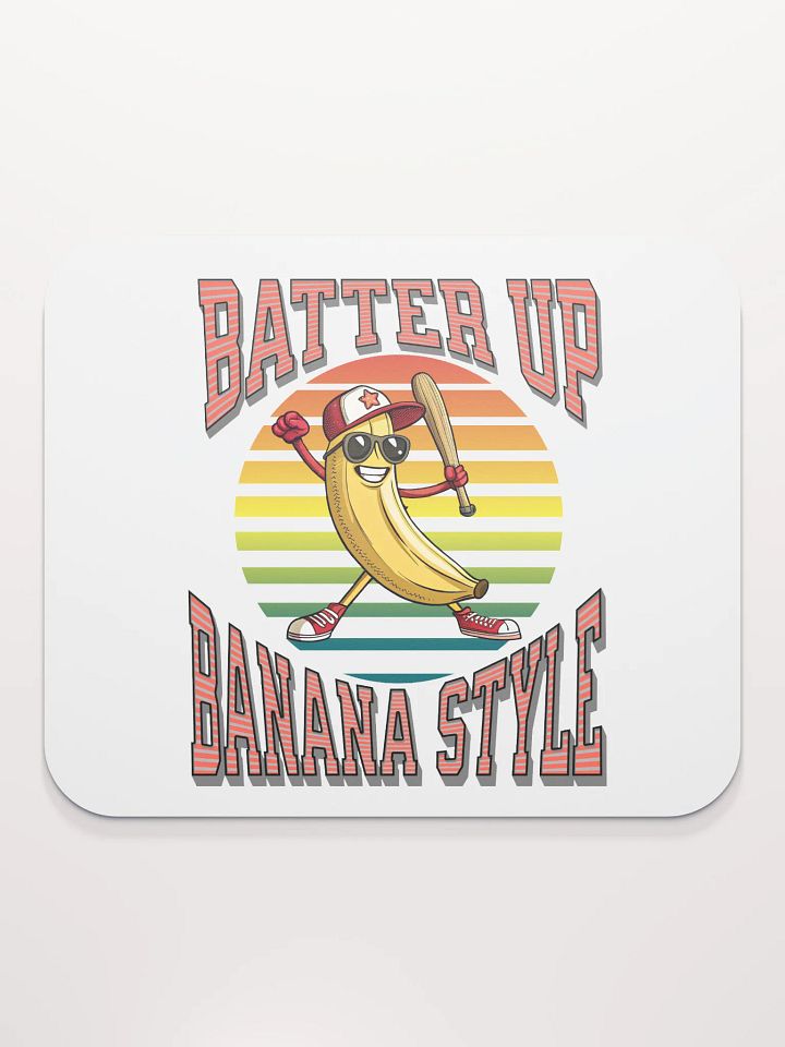 Batter Up Banana Style Baseball Bonanza Mouse Pad product image (1)