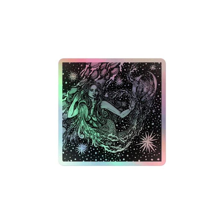Aquarius Zodiac, Holographic Sticker Sheet product image (1)