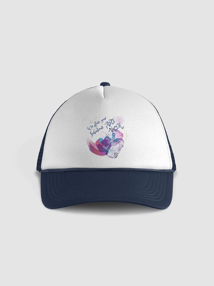Trucker Cap for Arty wife or Mom featuring ‘Love Your Fabulous Art’ Perfect gift for artist friend, mom to add to the Birthday gifts product image (2)