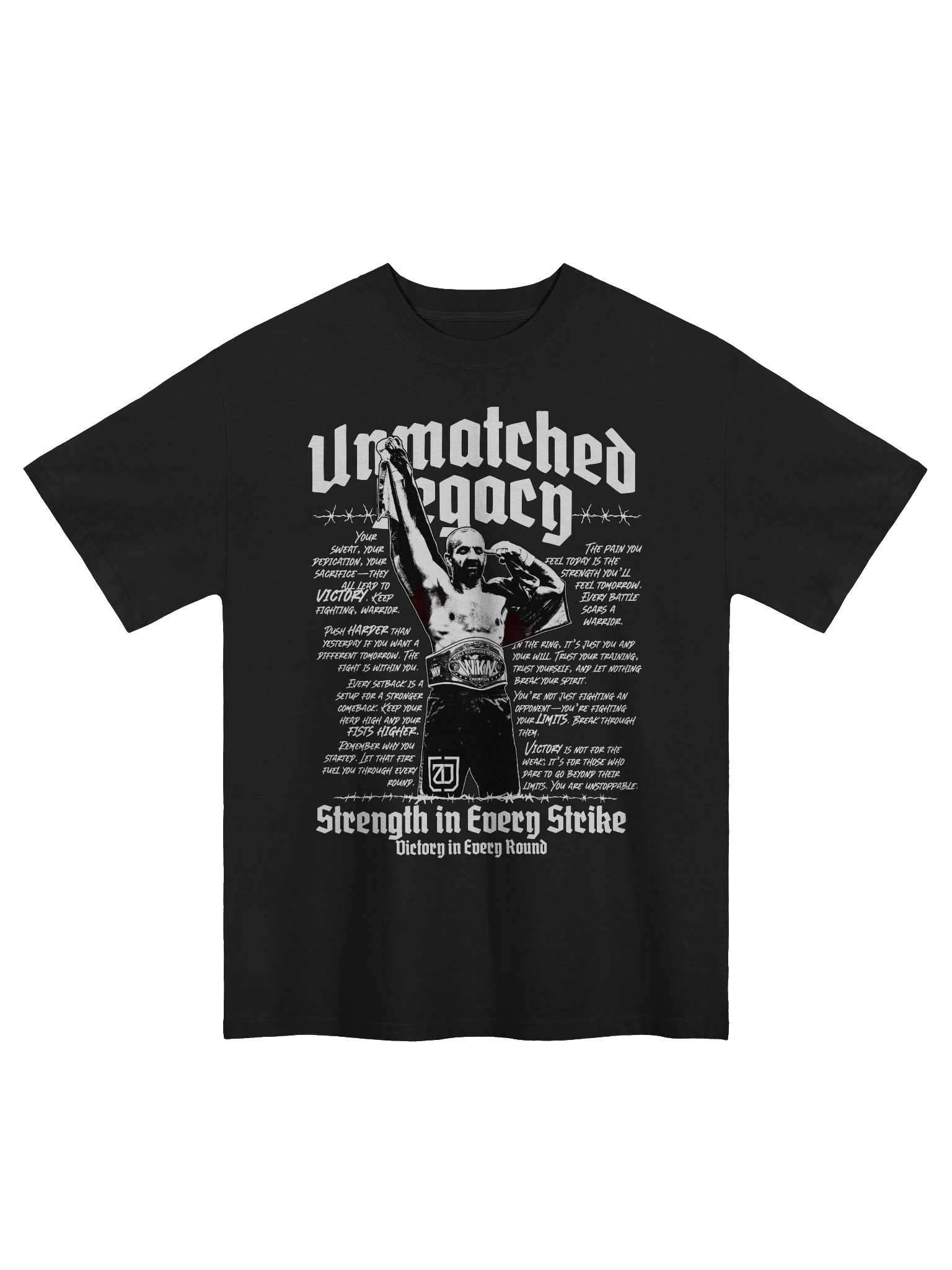 Oversized Black T-shirt - Unmatched Legacy product image (1)