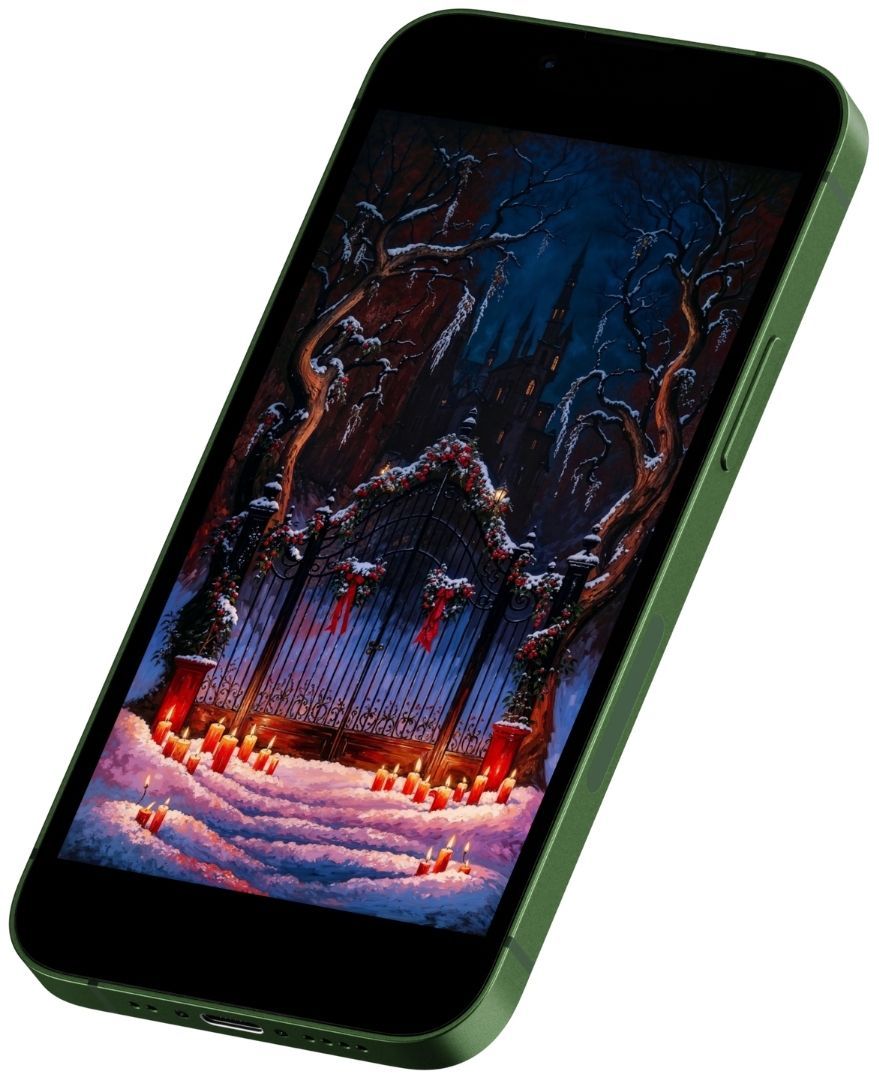 Gothic Winter Gates Phone Wallpaper product image (2)