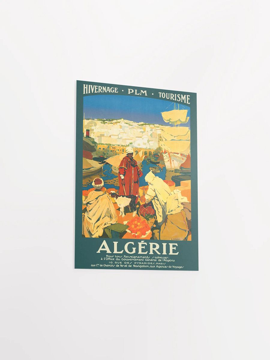 Algeria, PLM, 1930 — retro vintage travel poster, retro travel art, retro travel wall art product image (8)