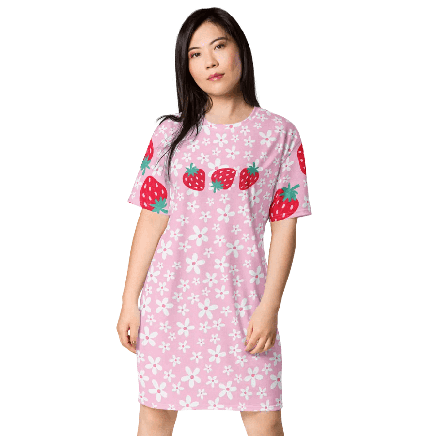 Strawberry Fields Forever T-Shirt Dress product image (1)