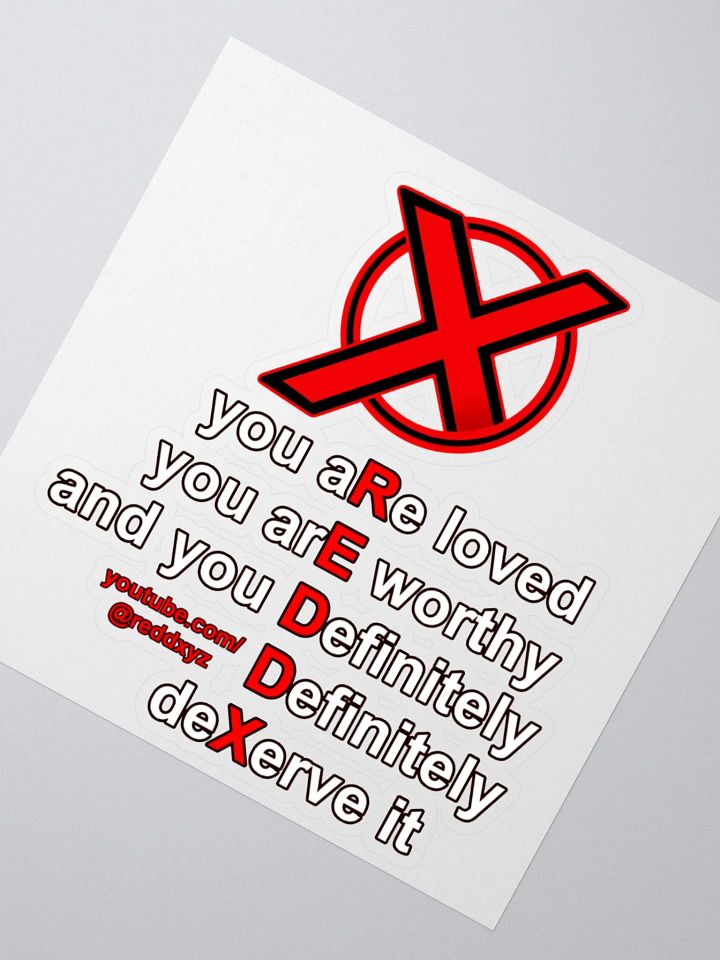 ReddX Affirmation Kiss Cut Stickers product image (4)