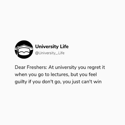 There is no situation where you win as a student, and you learn to live with that. 
DOUBLE TAP ❤️
SHARE THIS 📨
-
Follow@unive...